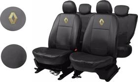 Jogo de Capas de Couro para Renault Clio 2012 com Chaveiro Jogo de Capas de Couro para Renault Clio 2012 com Chaveiro