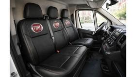 Jogo de capas impermeavel de couro para bancos assentos van fiat ducato 2018 a 2022