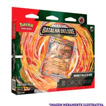 Jogo De Carta Pokemon Deck Batalha Deluxe Ninetales Com 60 Cartas Copag