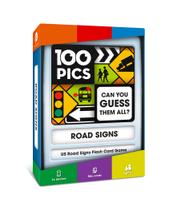 Jogo de cartas 100 PICS US Road Signs com capa Slide Reveal Kids 6+ Jogo de cartas 100 PICS US Road Signs com capa Slide Reveal Kids 6+