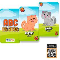 Jogo de Cartas ABC dos Animais 4 Jogos