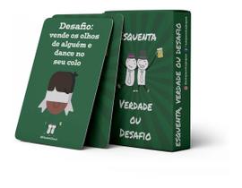 Jogo de Cartas Adulto Verdade ou Desafio Baralho com 54 Cartas para Festas
