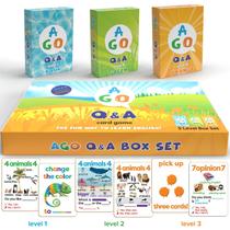 Jogo de cartas AGO QnA ESL Learning English 3 Level Box Set