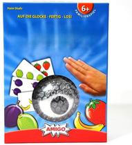 Jogo de cartas Amigo Auf die Glocke Fun Family com sino para maiores de 6 anos Jogo de cartas Amigo Auf die Glocke Fun Family com sino para maiores de 6 anos