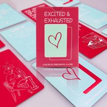 Jogo de cartas animado ou esgotado para casais com 50 cartas