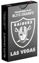 Jogo de cartas Blitz Champz Las Vegas Raiders NFL para crianças a partir de 7 anos Jogo de cartas Blitz Champz Las Vegas Raiders NFL para crianças a partir de 7 anos