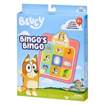 Jogo de Cartas Bluey Bingo - 4 Cartas, 48 Fichas e 12 Pontos
