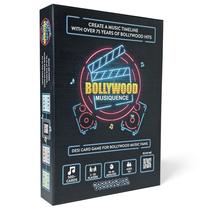 Jogo de cartas Bollywood Musiquence Fun Hindi Music Trivia para 2 a 24 jogadores