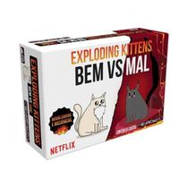 Jogo De Cartas Card Party Game Exploding Kittens Bem Vs. Mal