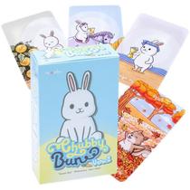 Jogo de cartas Chubby Bun Rabbit Tarot Family com cartas de baralho de tarô Jogo de cartas Chubby Bun Rabbit Tarot Family com cartas de baralho de tarô