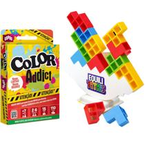 Jogo de Cartas Color Addict Original Copag Equili Tetris Kit Jogos Mesa Tabuleiro Brinquedo Diversão em Família e Amigos - COPAG/PAKITOYS