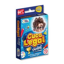 Jogo de cartas Cuca Legal Pocket 55 cartas com 220 perguntas