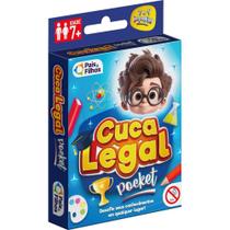 Jogo de Cartas Cuca Legal Pocket com 55 Cartas e 220 Perguntas