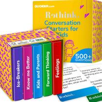 Jogo de cartas de conversação QUOKKA Kids Edition 500 perguntas Jogo de cartas de conversação QUOKKA Kids Edition 500 perguntas