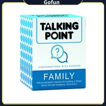 Jogo de cartas de conversação Talking Point 200 Family com 3 pacotes