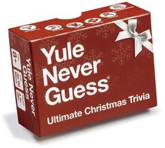Jogo de cartas de curiosidades de Natal Yule Never Guess 8+ Years Jogo de cartas de curiosidades de Natal Yule Never Guess 8+ Years