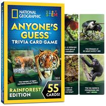 Jogo de cartas de curiosidades National Geographic Rainforest Animals