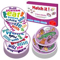 Jogo de cartas de memória Edulok Kids Sight Word Animal Table Match Jogo de cartas de memória Edulok Kids Sight Word Animal Table Match