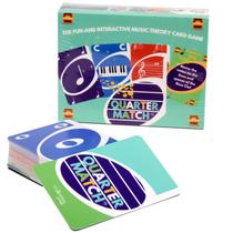 Jogo de cartas de teoria musical QUARTER MATCH 142 Cards para crianças e adultos