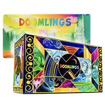 Jogo de Cartas Doomlings Deluxe Divertido - 10+ Anos - Tapete, 5 Expansões, 3 Holofoils