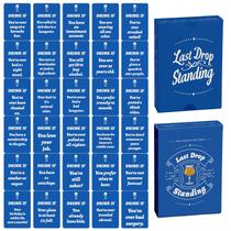 Jogo de cartas Drinking Last Drop Standing com 50 cartas Drink If