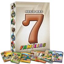 Jogo de Cartas Educativo Raciocinio Memória Infantil Adulto Jogo das Sete Familias