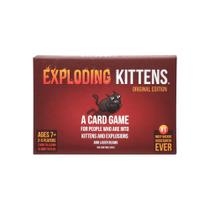 Jogo de cartas Exploding Kittens Edição Original de 7 anos ou mais Jogo de cartas Exploding Kittens Edição Original de 7 anos ou mais