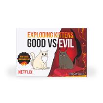 Jogo de cartas Exploding Kittens Good vs. Evil com 55 cartas Jogo de cartas Exploding Kittens Good vs. Evil com 55 cartas