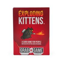 Jogo de cartas Exploding Kittens Grab & Game para 2 a 4 jogadores com mais de 7 anos