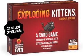 Jogo de cartas Exploding Kittens Original Edition para crianças a partir de 7 anos