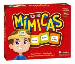 Jogo de Cartas Fazendo Mimicas Educativo - Pais & Filhos Jogo de Cartas Fazendo Mimicas Educativo - Pais & Filhos