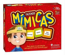 Jogo de Cartas Fazendo Mimicas Educativo - Pais & Filhos