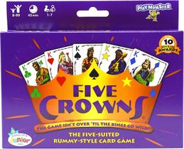 Jogo de cartas Five Crowns Family Fun Games com fichas de tesouro Jogo de cartas Five Crowns Family Fun Games com fichas de tesouro