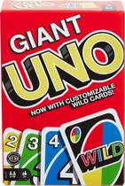 Jogo de Cartas Giant UNO Mattel - Oficial para Crianças e Adultos Jogo de Cartas Giant UNO Mattel - Oficial para Crianças e Adultos