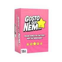 Jogo de Cartas Gosto é Que Nem... Baralho Divertido de Perguntas Para Festa Jogo de Cartas Gosto é Que Nem... Baralho Divertido de Perguntas Para Festa