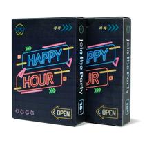 Jogo de cartas Happy Hour Drinking Party com 50 cartas divertidas