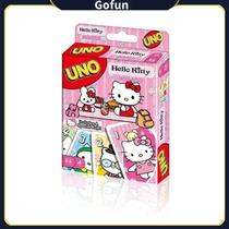 Jogo de cartas Hello Kitty Uno para festa em família com 108 cartas
