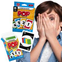 Jogo de Cartas Infantil Divertido Familia Emoção Pop Uno Jogo de Cartas Infantil Divertido Familia Emoção Pop Uno