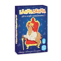 Jogo de cartas Llama Drama Family de 2 a 4 jogadores a partir de 7 anos com pacote de 2 Jogo de cartas Llama Drama Family de 2 a 4 jogadores a partir de 7 anos com pacote de 2