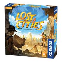 Jogo de cartas Lost Cities 6th Expedition com tabuleiro de jogo de dois lados