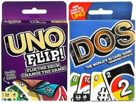 Jogo de Cartas Mattel Combo UNO Flip e DOS Jogo de Cartas Mattel Combo UNO Flip e DOS