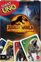 Jogo de cartas Mattel Games Giant UNO Jurassic World 7+ Years Jogo de cartas Mattel Games Giant UNO Jurassic World 7+ Years