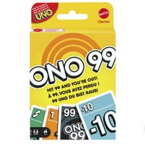 Jogo de cartas Mattel Games ONO 99 para crianças e adultos