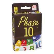 Jogo de cartas Mattel Games Phase 10 Sequences Rummy com 108 cartas