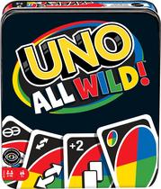 Jogo de cartas Mattel Games UNO All Wild Card Family 2-10 jogadores