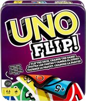 Jogo de cartas Mattel Games UNO Flip! para crianças, adultos e família