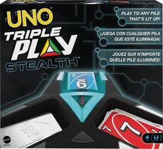 Jogo de cartas Mattel Games UNO Triple Play com luzes e sons