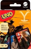 Jogo de cartas Mattel Games UNO Yellowstone Kids Adults Family