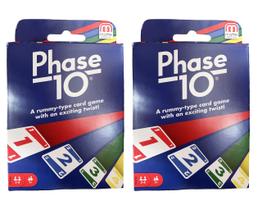 Jogo de Cartas Mattel Phase 10 - Pacote com 2