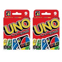 Jogo de cartas Mattel Uno 2 Pack Red